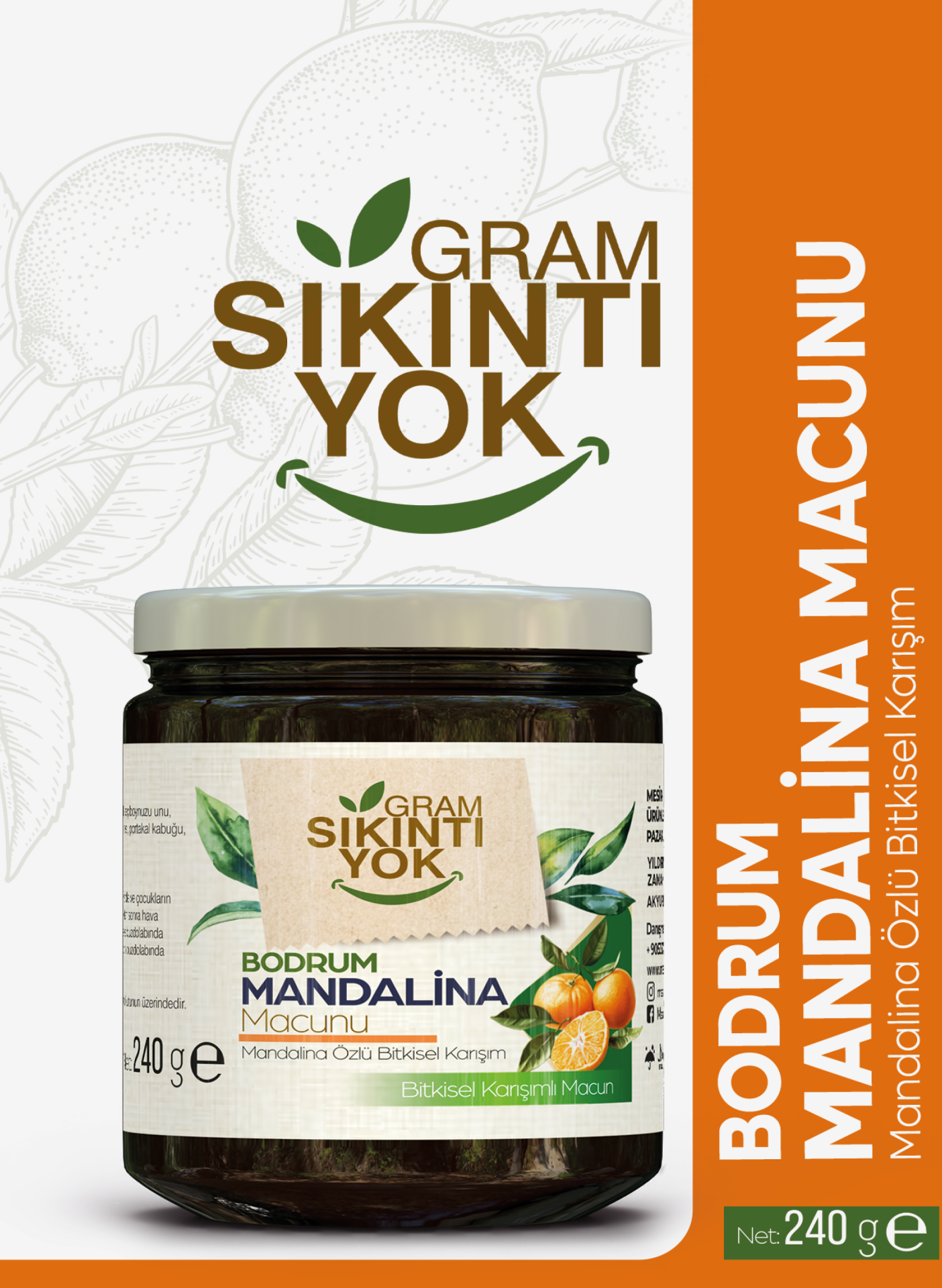 Mesiri Şifa Bodrum Mandalina Macunu 240 Gr.