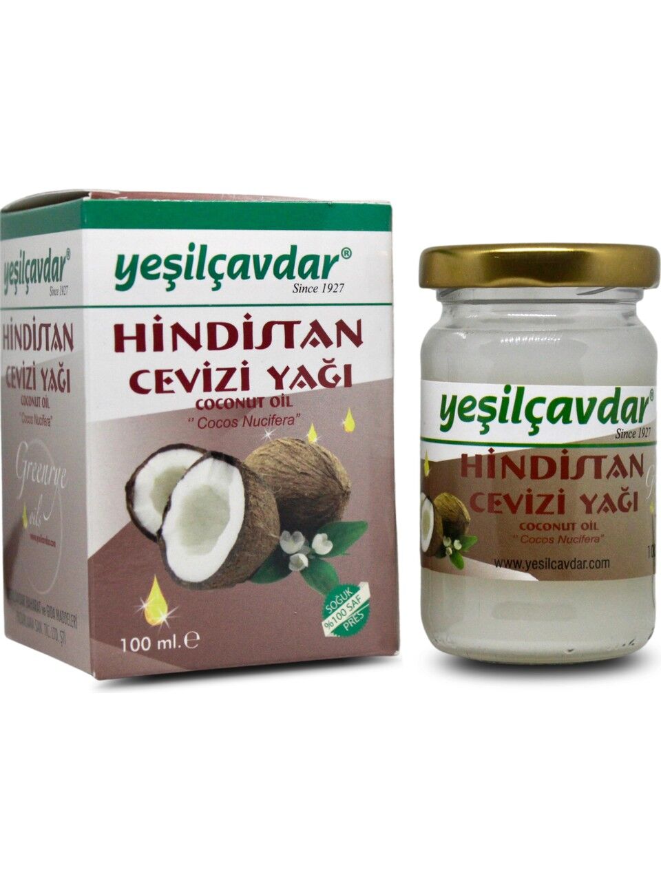 Yeşilçavdar Hindistan Cevizi Yağı 100 Ml.