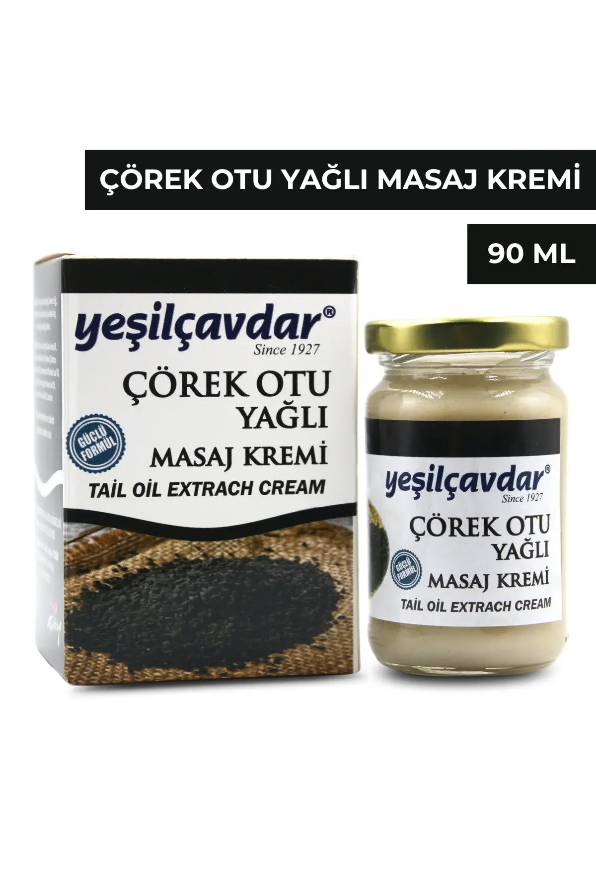 Yeşilçavdar Çörekotu Yağlı Masaj Kremi 90 Ml.