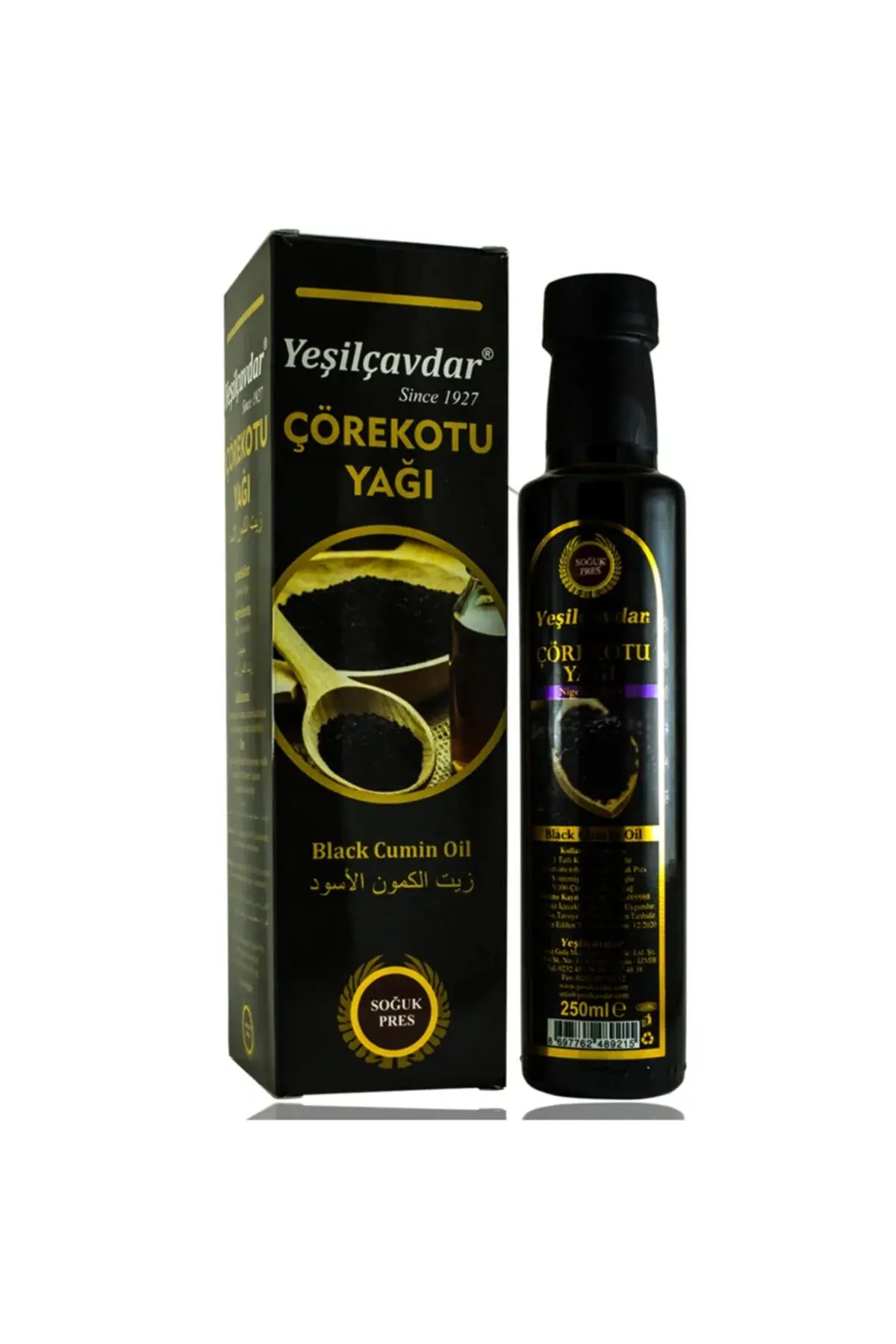 Yeşilçavdar Çörekotu Yağı 250 Ml.