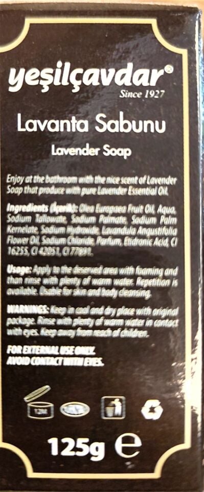 Yeşilçavdar Lavanta Sabunu 125 Gr.