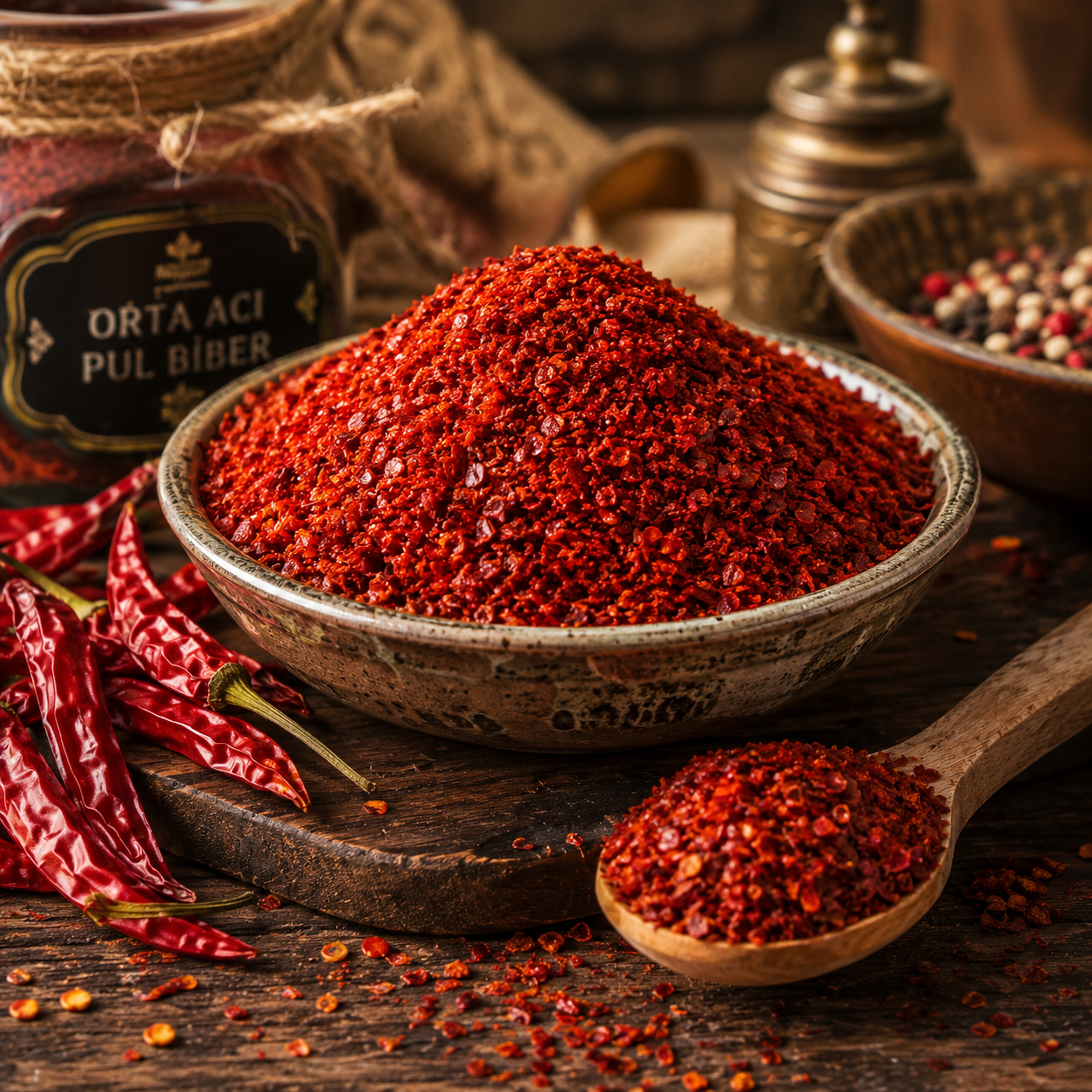 1. Kalite Orta Acı Pul Biber